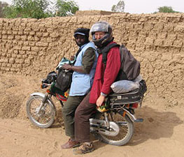 Andrew Dillon and Ousmane Bocoum are heading out to a survey village