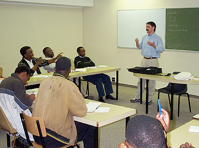 Steve Younger teaching at workshop in South Africa