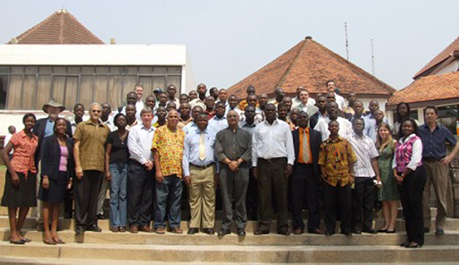 Participants at Young Economists Outreach Programme, January, 2008, Ghana
