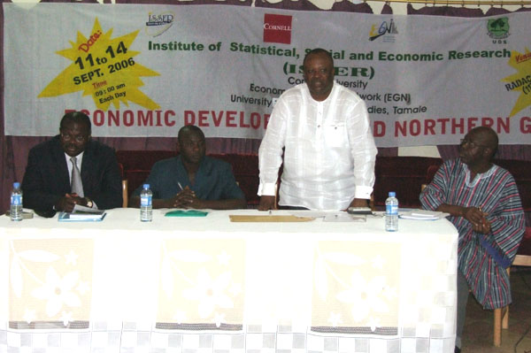 The Northern Regional Minister, Hon. Alhaji Mustapha Idrisu, launches ISSER's State of the Ghana Economy Report
