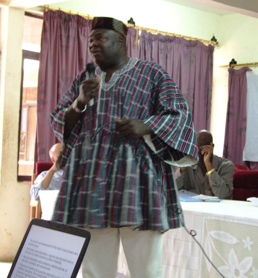Dr. Charles Jebuni, CEPA, makes a presentation on the Political Economy of Northern development