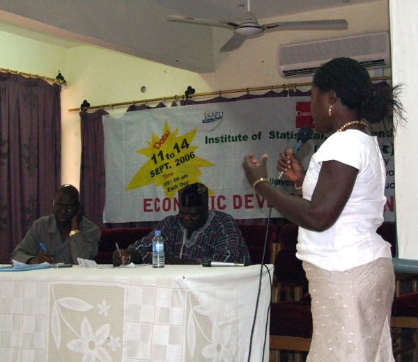 Questions from a participant at Ghana meeting