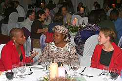Participants at Thursday's conference dinner