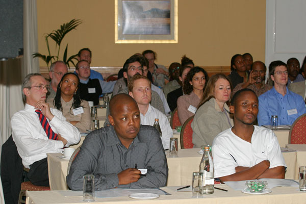 Conference participants at the session, Approaches to Understanding Poverty in Africa