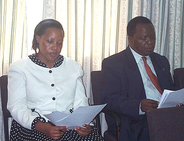 Workshop participants review the results of Sarah Ssewanyana and Stephen Younger in Infant Mortality in Uganda: Determinants, Trends, and the MDGs