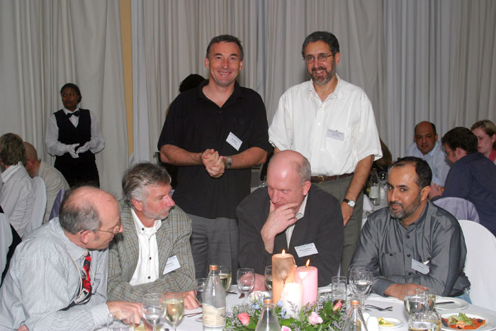 Participants at Thursday's conference dinner