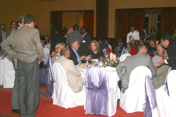 Participants at Thursday's conference dinner