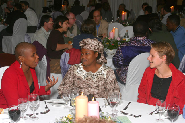 Participants at Thursday's conference dinner
