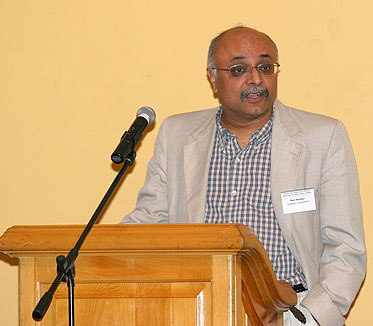 Cornell Professor Ravi Kanbur gives an after dinner talk on World Bank lending policies